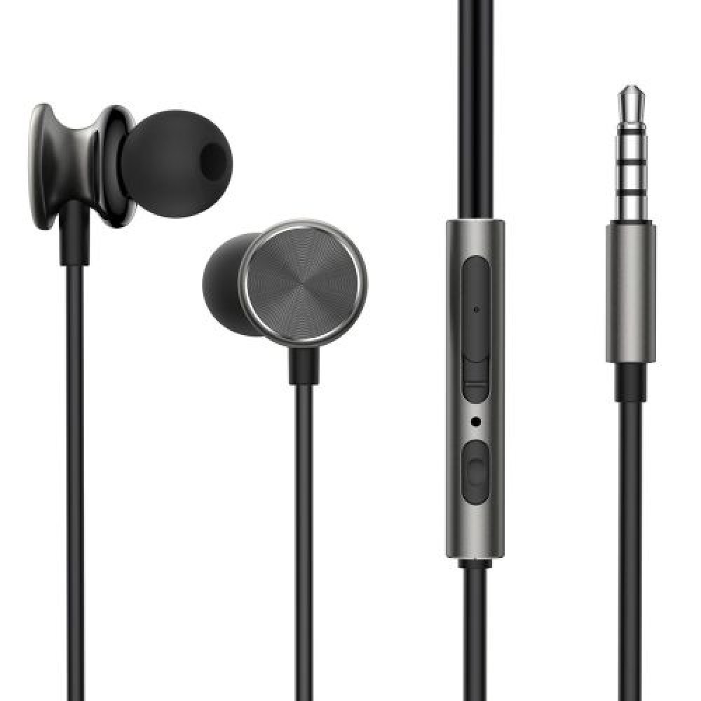 Φωτογραφία προϊόντος: Joyroom Earphone Wired, In-Ear Headphones with Remote and Microphone, 3.5mm Jack, Dark Gray (JR-EW03)