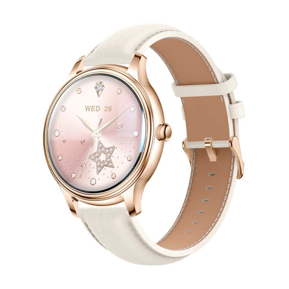 Φωτογραφία προϊόντος: Smart Watch COLMI L28 (Gold + Gold leather strap)