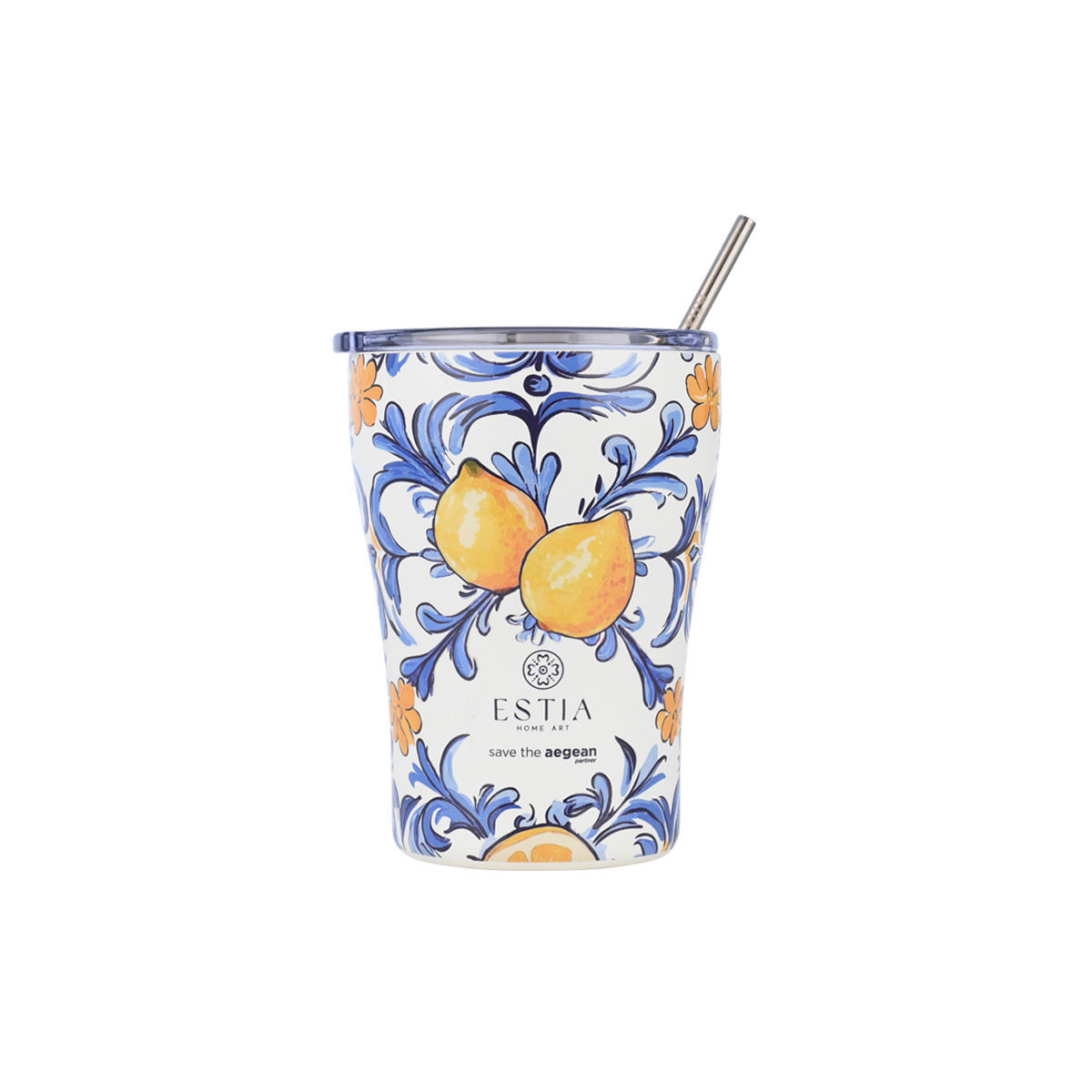 Φωτογραφία προϊόντος: Θερμός Coffee Mug 350ml Amalfi Coast με καλαμάκι 01-31756 ESTIA ESTIA