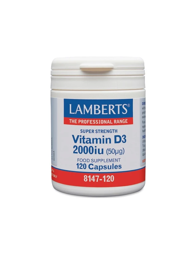 Φωτογραφία προϊόντος: LAMBERTS D3 2000iu (50mg) 120Caps