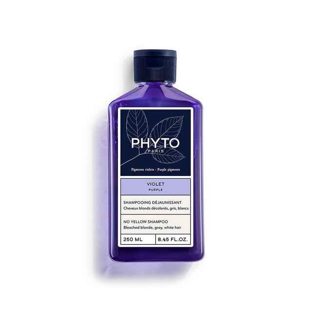 Φωτογραφία προϊόντος: PHYTO Violet Purple No Yellow Shampoo, Σαμπουάν κατά του Κιτρινίσματος 250ml
