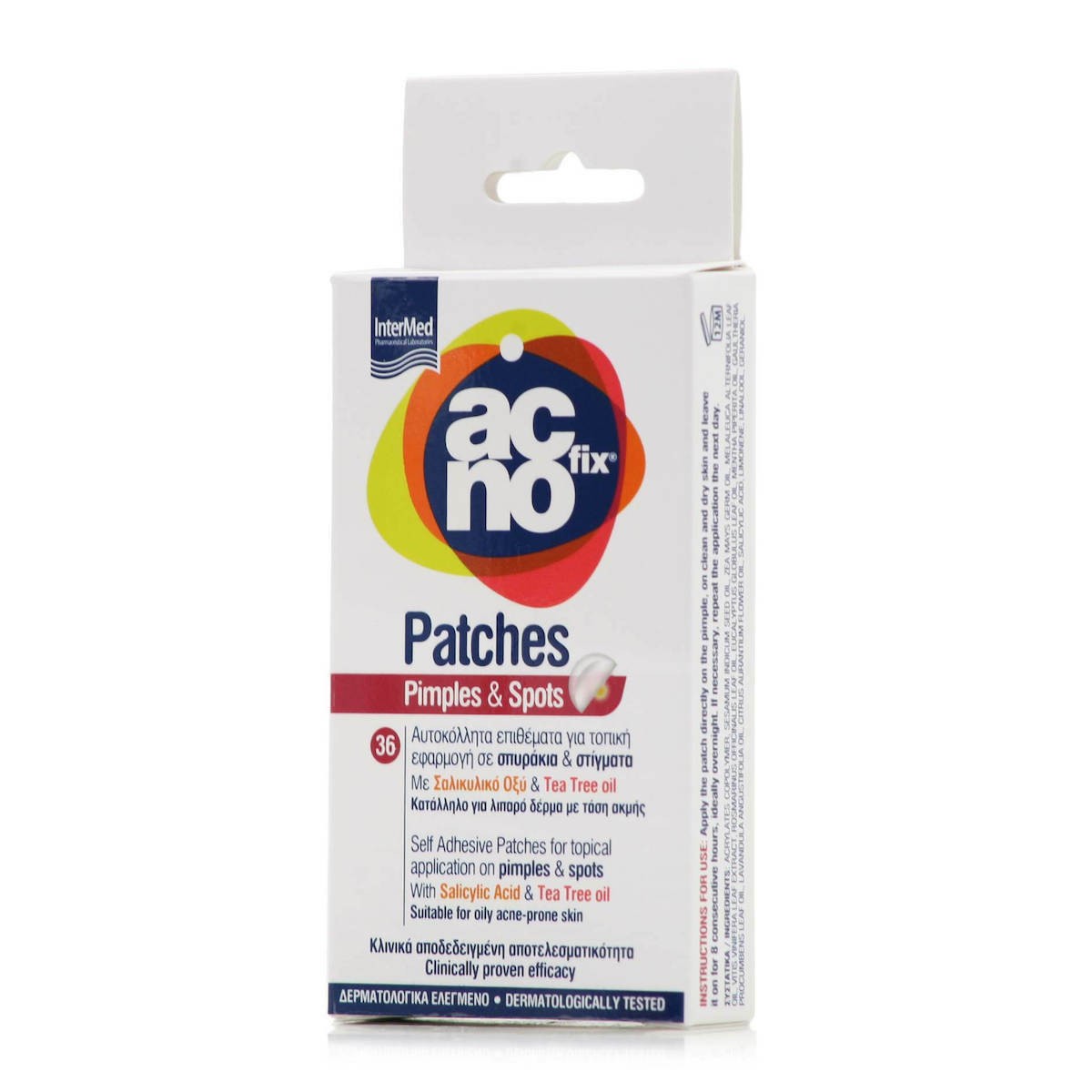 Φωτογραφία προϊόντος: Intermed Acnofix Patches For Pimples & Spots Αυτοκόλλητα Επιθέματα Για Τοπική Εφαρμογή Σε Σπυράκια & Στίγματα 36 τεμάχια