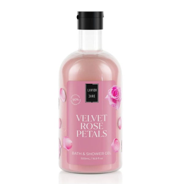 Φωτογραφία προϊόντος: LAVISH CARE Bath &amp; Shower gel Velvet Rose Petals 500ml