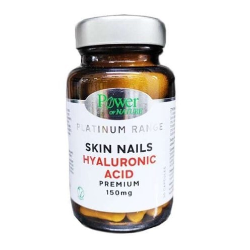 Φωτογραφία προϊόντος: Power Health Platinum Range Skin Nails Hyaluronic Acid 150mg Συμπλήρωμα Διατροφής Με Υαλουρονικό Οξύ 30 κάψουλες