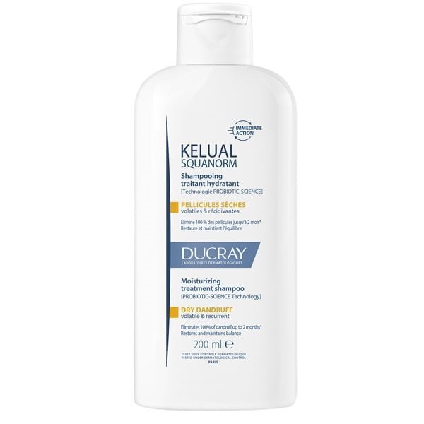 Φωτογραφία προϊόντος: Ducray Kelual Squanorm Moisturizing Treatment Shampoo Dry Dandruff Σαμπουάν Θεραπείας Κατάλληλο για την Ξηρή Πιτυρίδα 200ml