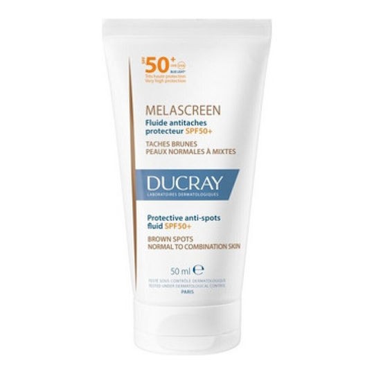 Φωτογραφία προϊόντος: Ducray Melascreen Anti-Spots Fluid SPF50+ Λεπτόρρευστη Αντηλιακή Κρέμα Κατά Των Κηλίδων για Κανονικό Προς Μικτό Δέρμα 50ml