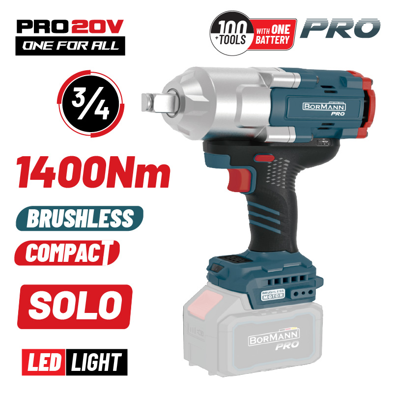 Φωτογραφία προϊόντος: BORMANN Pro BBP5390 Μπουλονόκλειδο Brushless Mπαταρίας 20V,Li-Ion,1400Nm,0-900/1200/1500rpm,SOLO (χωρίς μπαταρία και φορτιστή)