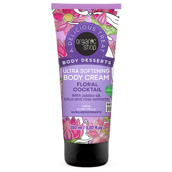 Φωτογραφία προϊόντος: ORGANIC SHOP by Natura Siberica Body Desserts Ultra Softening Body Cream Floral Cocktail Κρέμα Σώματος, 150ml