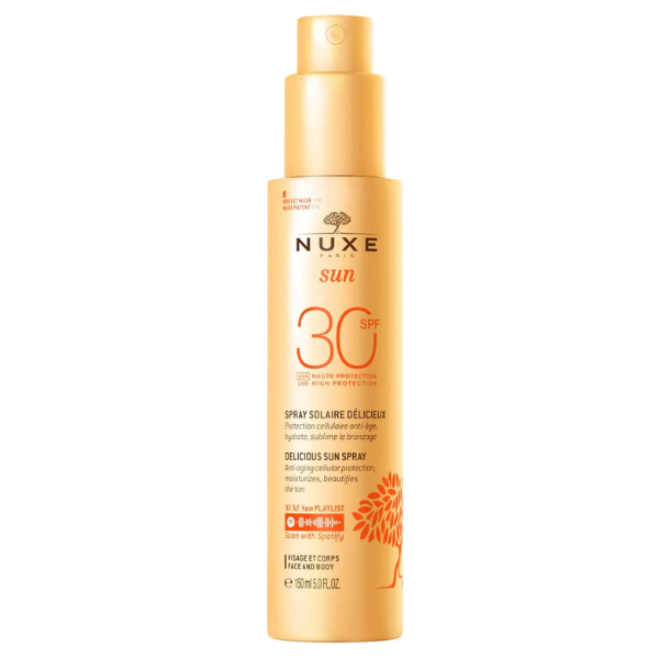 Φωτογραφία προϊόντος: NUXE Delicious Sun Spray High Protection SPF30 Αντηλιακό Γαλάκτωμα για Πρόσωπο &amp; Σώμα, 150ml