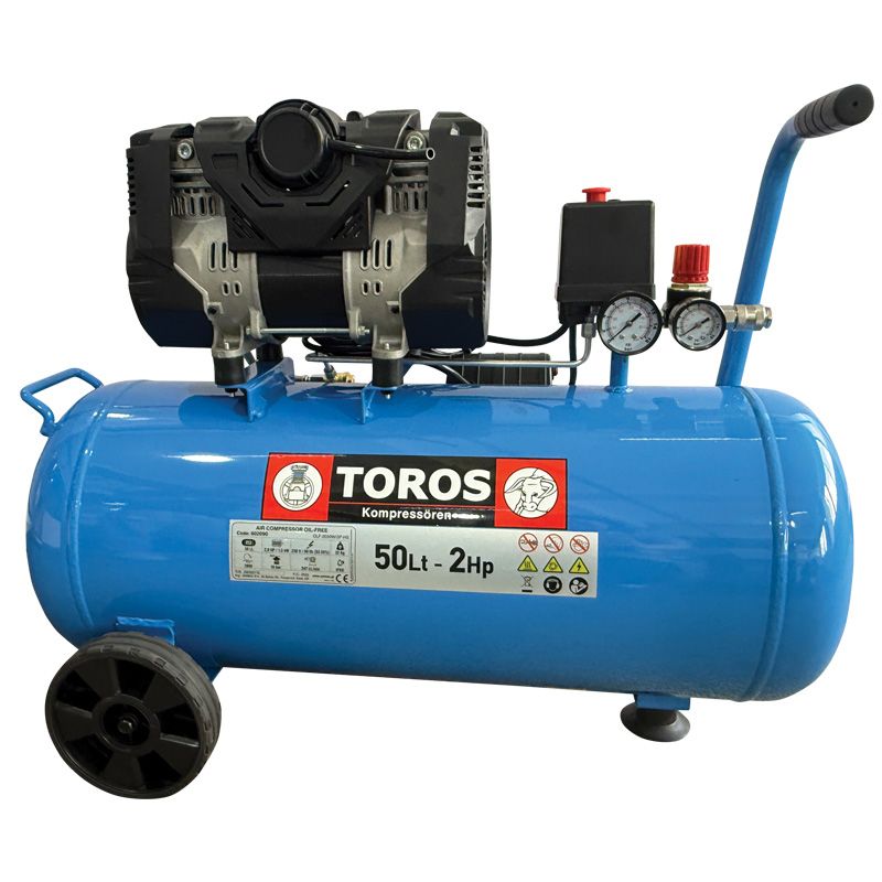 Φωτογραφία προϊόντος: TOROS: ΑΕΡΟΣΥΜΠΙΕΣΤΗΣ OILFREE ΧΑΜΗΛΟΥ ΘΟΡΥΒΟΥ (SEMISILENT) 50LT/2,0HP - 10 BAR