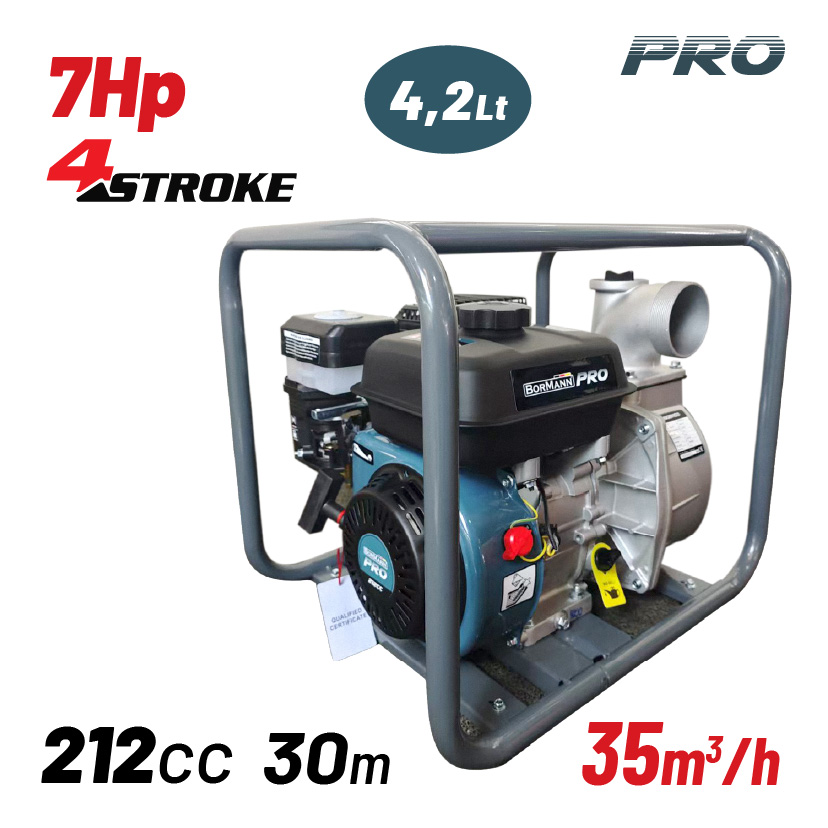 Φωτογραφία προϊόντος: BORMANN Pro BGB1103 Αντλία Βενζίνης 3''X3", 212cc, 30m, 55m³/H (082262)