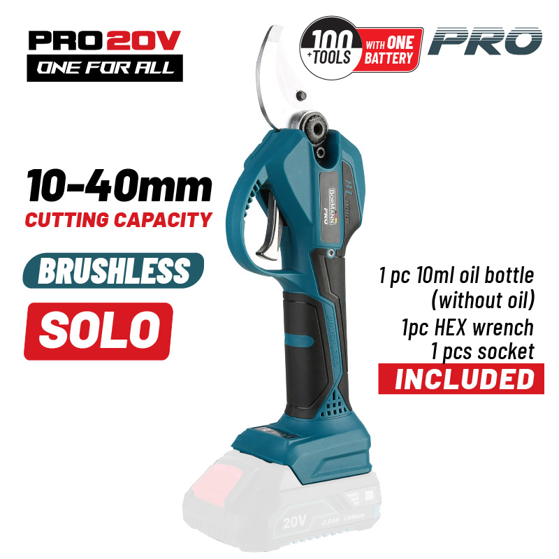 Φωτογραφία προϊόντος: Ψαλίδι Κλαδέματος Brushless Mπαταρίας 20V,Σώμα Pro (079811) BORMANN Pro BBP4155