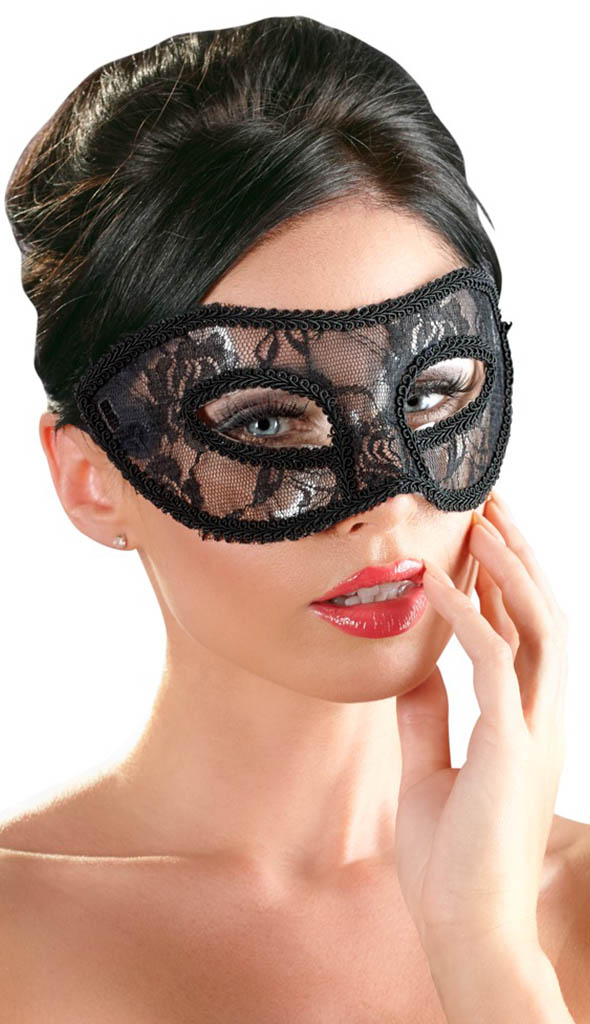 Φωτογραφία προϊόντος: Orgie Cottelli Collection Lace – Μαύρη Διάφανη Δαντελωτή Μάσκα Ματιών
