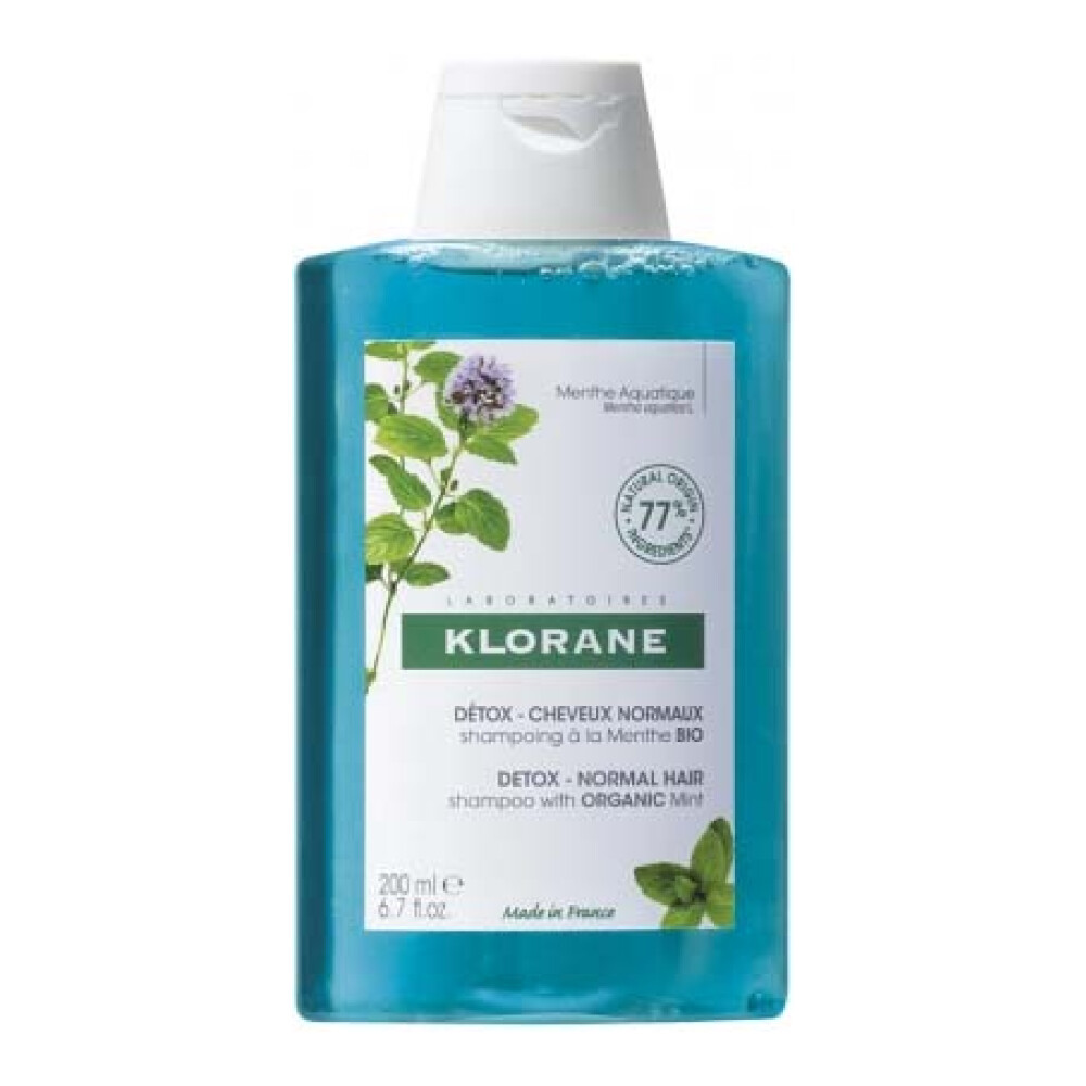 Φωτογραφία προϊόντος: Klorane Bio Aquatic Mint Σαμπουάν Αποτοξίνωσης από την Ρύπανση με Υδάτινη Μέντα 200ml