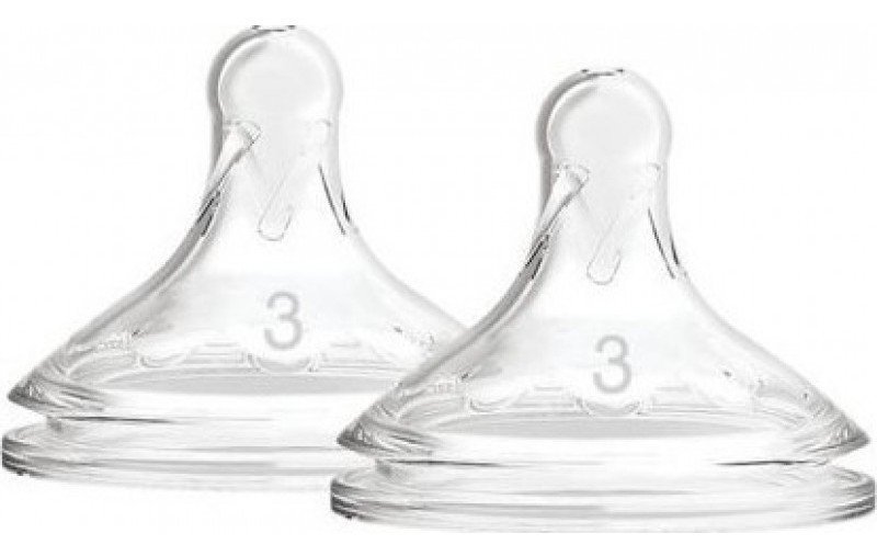 Φωτογραφία προϊόντος: Dr Browns Dr Brown's Natural Flow Anti-colic Nipple - Θηλές Σιλικόνης Γρήγορης Ροής Επίπεδο 3 για Μπιμπερό με Φαρδύ Λαιμό για 6+ μηνών 2τμχ (WN 3201)