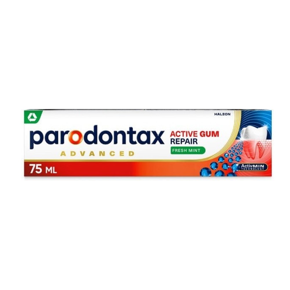 Φωτογραφία προϊόντος: Parodontax Active Gum Repair Fresh Mint Οδοντόκρεμα για την Αποκατάσταση των Ούλων που Αιμορραγούν,75ml