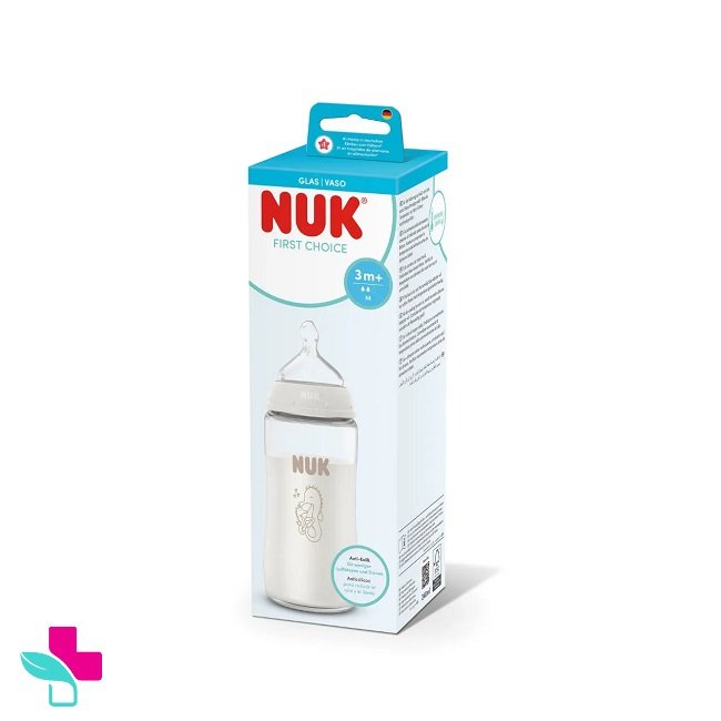 Φωτογραφία προϊόντος: Nuk First Choice Μπιμπερό Γυάλινο 3m+ Iππόκαμπος 240ml