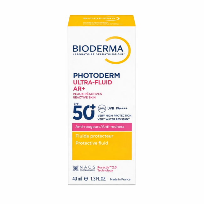 Φωτογραφία προϊόντος: Bioderma Photoderm Ultra-Fluid AR+ SPF50+ Αντηλιακό Προσώπου κατά της Ερυθρότητας 40ml