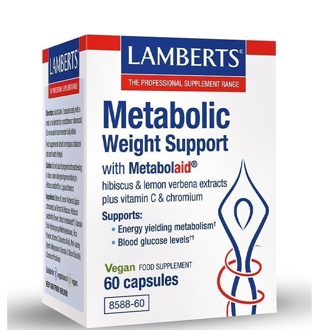 Φωτογραφία προϊόντος: Lamberts Metabolic Weight Support Συμπλήρωμα Διατροφής για την Υποστήριξη του Μεταβολισμού 60 κάψουλες