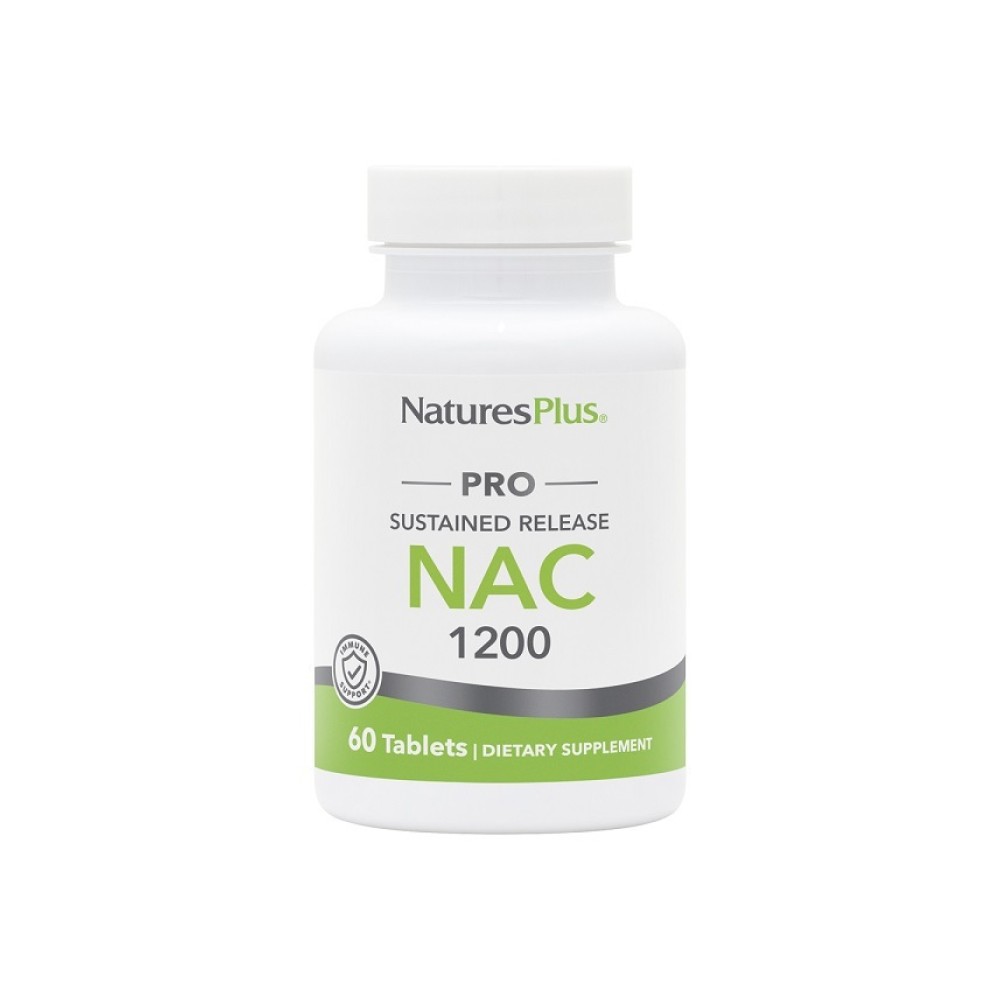 Φωτογραφία προϊόντος: Nature's Plus Nac 1200mg Συμπλήρωμα Διατροφής με Αντιοξειδωτικές Ιδιότητες – 60 Ταμπλέτες