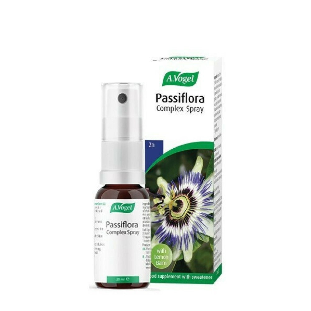 Φωτογραφία προϊόντος: A. Vogel A.Vogel Passiflora Complex Spray Συμπλήρωμα Διατροφής Σε Mορφή Σπρέι Για Το Νευρικό Σύστημα 20ml