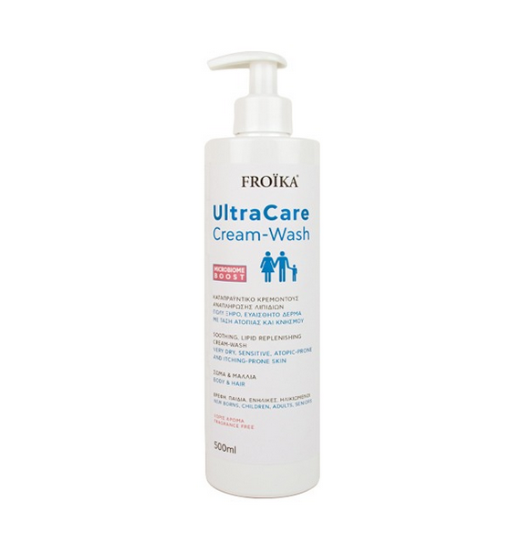 Φωτογραφία προϊόντος: Froika UltraCare Cream-Wash Καταπραϋντικό Κρεμοντούς Αναπλήρωσης Λιπιδίων 500ml