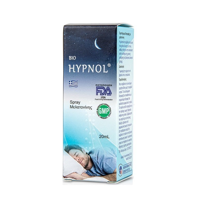 Φωτογραφία προϊόντος: Medichrom Bio Hypnol Spray Μελατονίνης 20ml για τη μείωση του χρόνου έλευσης του ύπνου