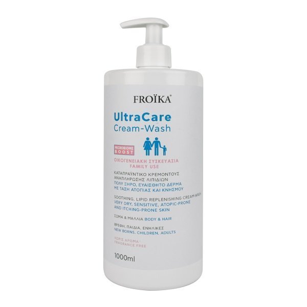 Φωτογραφία προϊόντος: Froika UltraCare Cream-Wash Καταπραϋντικό Κρεμοντούς Αναπλήρωσης Λιπιδίων 1000ml