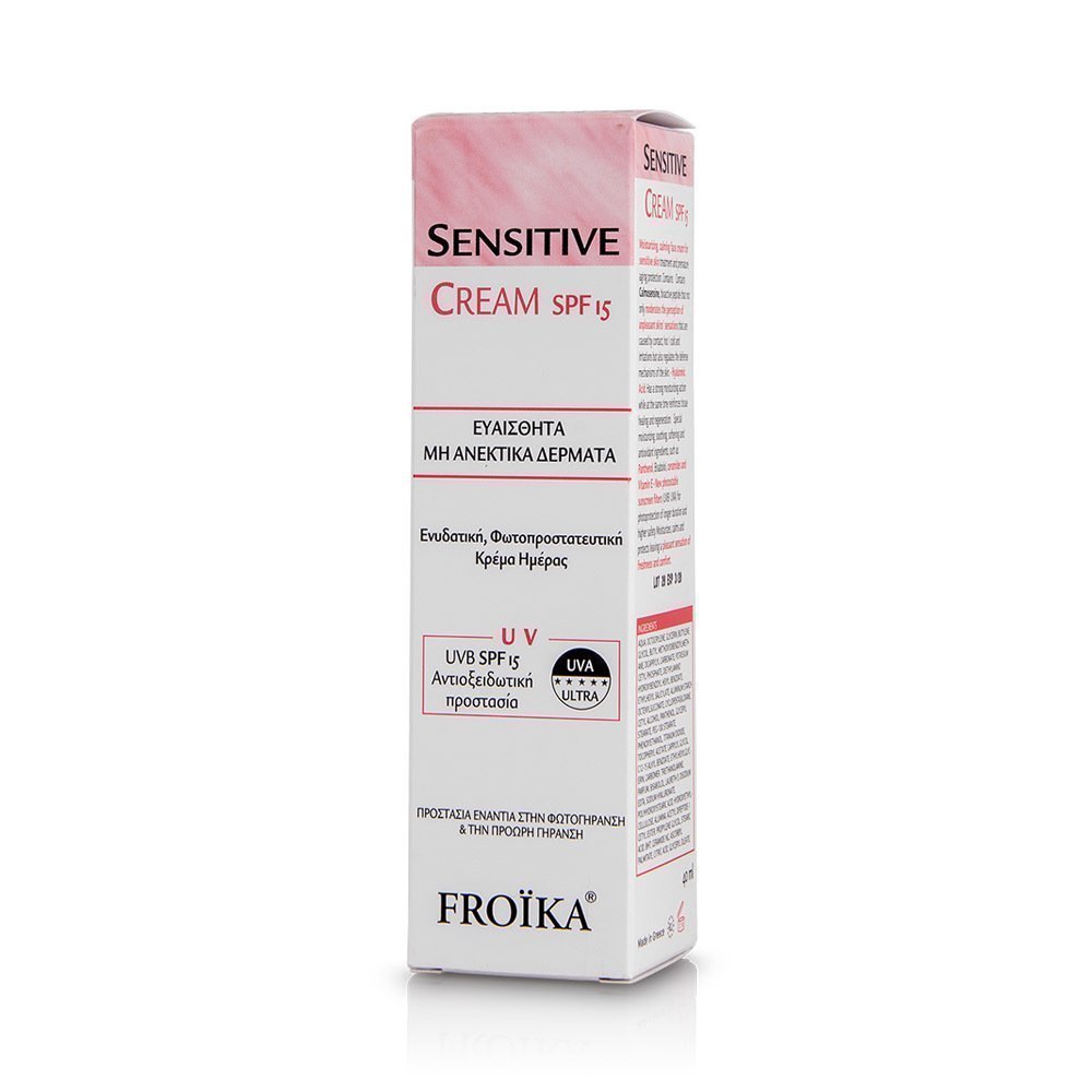 Φωτογραφία προϊόντος: Froika Sensitive Cream UV Spf30, Ενυδατική Φωτοπροστατευτική Κρέμα για το Ευαίσθητο μη Ανεκτικό Δέρμα, 40ml