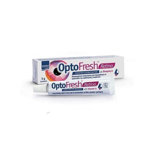 Φωτογραφία προϊόντος: Intermed OptoFresh Retino Λιπαντική Αλοιφή Ματιών με Βιταμίνη Α, 5gr
