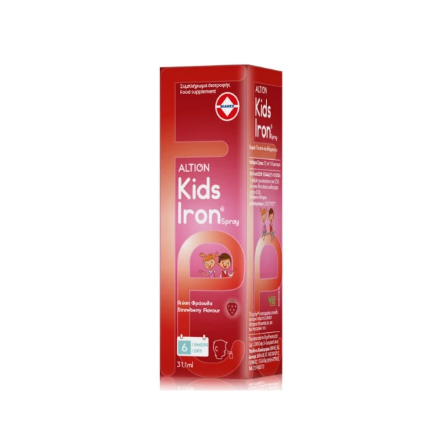 Φωτογραφία προϊόντος: Altion Kids Iron Spray Συμπλήρωμα Διατροφής Σιδήρου Σε Μορφή Spray Κατά Της Κούρασης & Κόπωσης 30ml