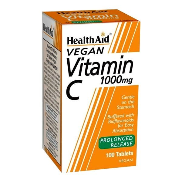 Φωτογραφία προϊόντος: Health Aid Vitamin C Prolonged Release Vegan 1000mg 100 φυτικές κάψουλες