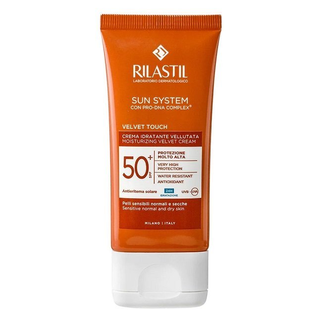 Φωτογραφία προϊόντος: Rilastil Sun System PPT Velvet Cream SPF50+ Ενυδατική Αντηλιακή Κρέμα Προσώπου με Εξαιρετικά Απαλή Υφή 50ml