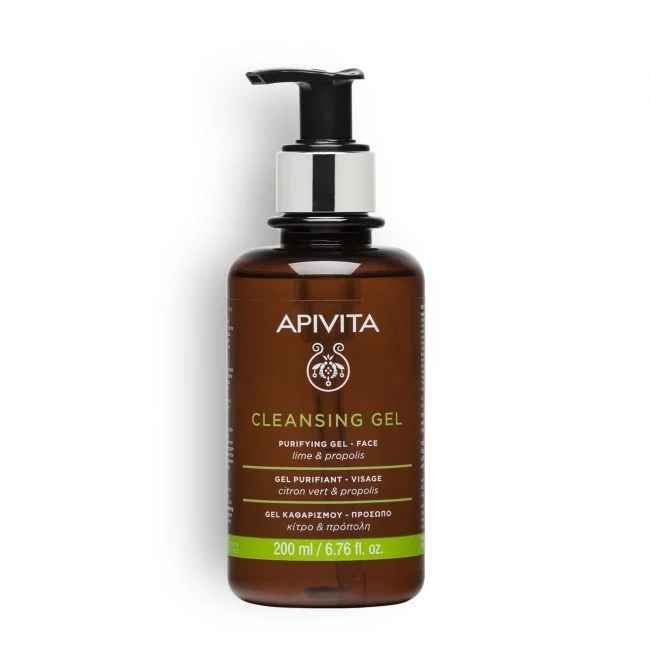 Φωτογραφία προϊόντος: Apivita Cleansing Gel Καθαρισμού για Λιπαρές/Μεικτές Επιδερμίδες με Πρόπολη & Lime 200ml