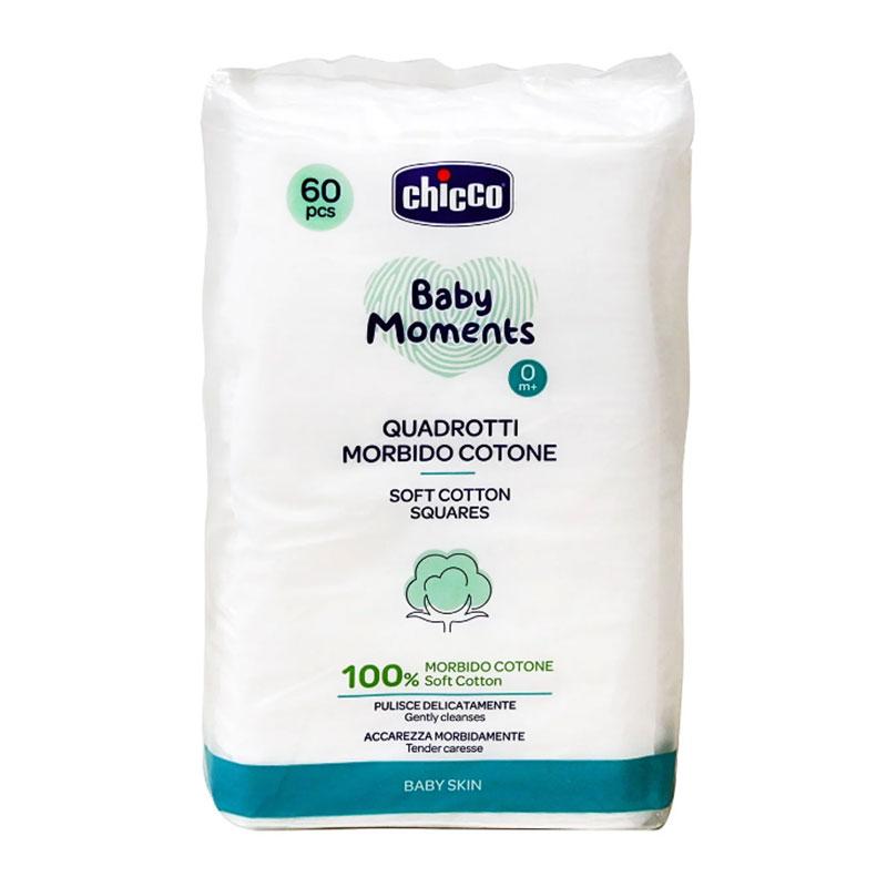 Φωτογραφία προϊόντος: Chicco Baby Moments Βαμβάκι Βρεφικού Καθαρισμού 60τμχ