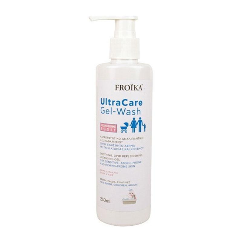 Φωτογραφία προϊόντος: Froika UltraCare Gel Wash Καταπραϋντική Γέλη Καθαρισμού Σώματος & Μαλλιών, 250ml