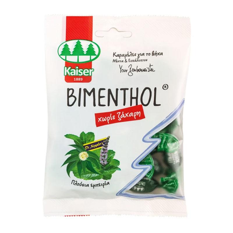 Φωτογραφία προϊόντος: Kaiser 1889 Bimenthol - Μέντα & Ευκάλυπτος Καραμέλες για το Βήχα & τον Ερεθισμένο Λαιμό 75g
