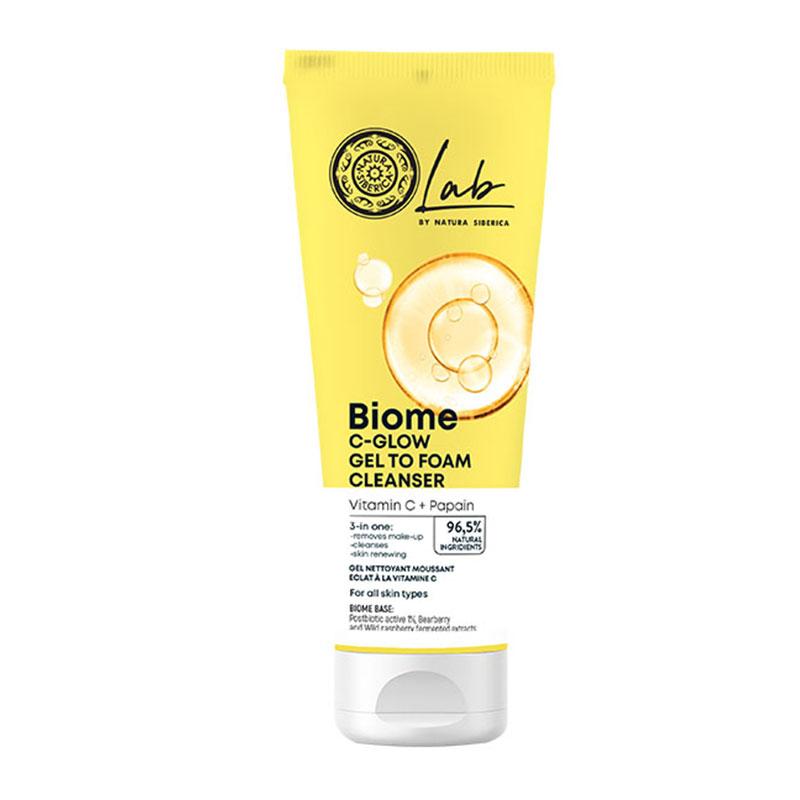 Φωτογραφία προϊόντος: Natura Siberica Lab Biome Glow Gel To Foam Cleanser, Αφρώδες Τζελ Καθαρισμού 140ml