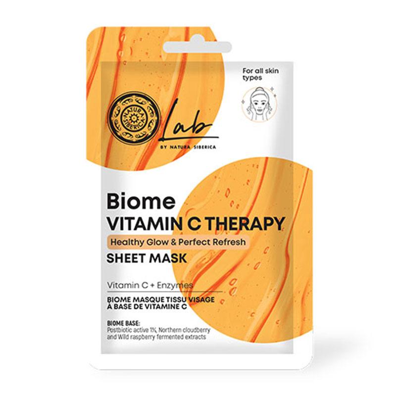 Φωτογραφία προϊόντος: Natura Siberica Lab Biome Vitamin C Therapy Sheet Mask - Μάσκα Προσώπου για Λάμψη 1τμχ