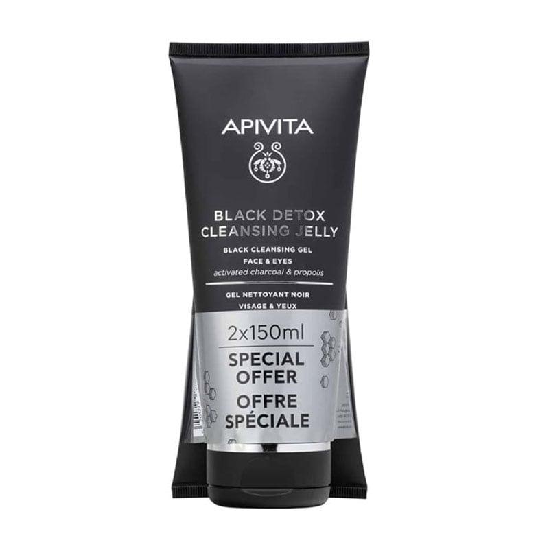Φωτογραφία προϊόντος: Apivita Promo Black Detox Duo Gel Καθαρισμού για Πρόσωπο & Μάτια, 2x150ml