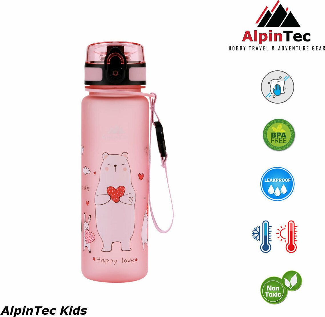 Φωτογραφία προϊόντος: Παγούρι Kids Zoo Pink (500ml) – AlpinPro