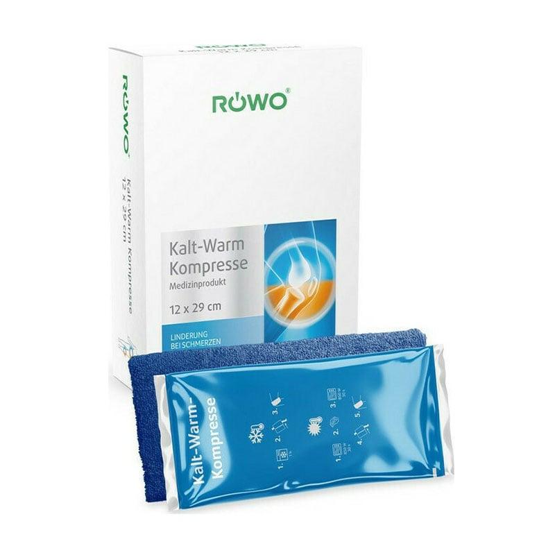 Φωτογραφία προϊόντος: Rowo Κομπρέσες Κρυοθεραπείας - Θερμοθεραπείας με Velcro και Ελαστική Ταινία Στερέωσης 12x29cm 1τμχ