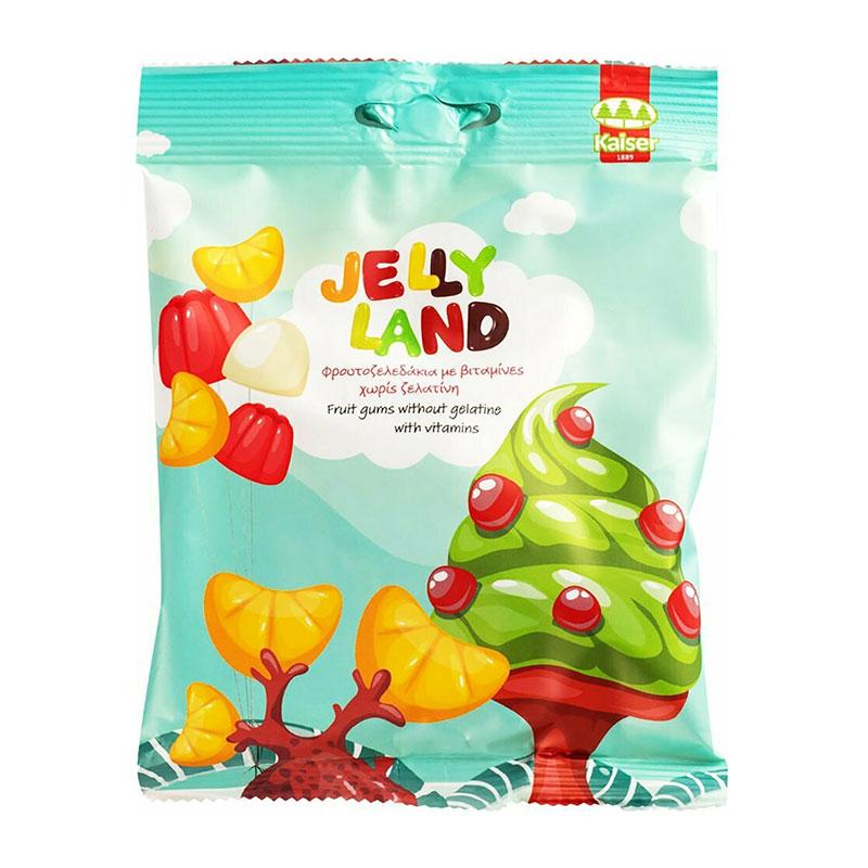 Φωτογραφία προϊόντος: Kaiser Jelly Land Fruit Gums Φρουτοζελεδάκια Mε Βιταμίνες 100gr