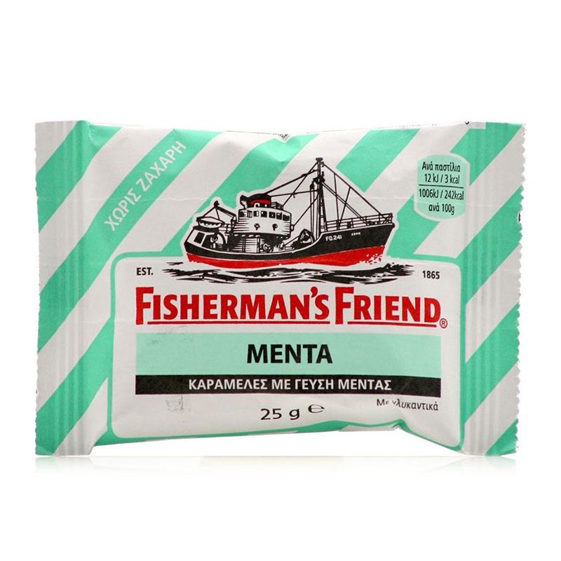 Φωτογραφία προϊόντος: Fisherman's Friend Mint Sugar Free Καραμέλες για Δροσερή Αναπνοή με Γεύση Μέντας Χωρίς Ζάχαρη, 25g