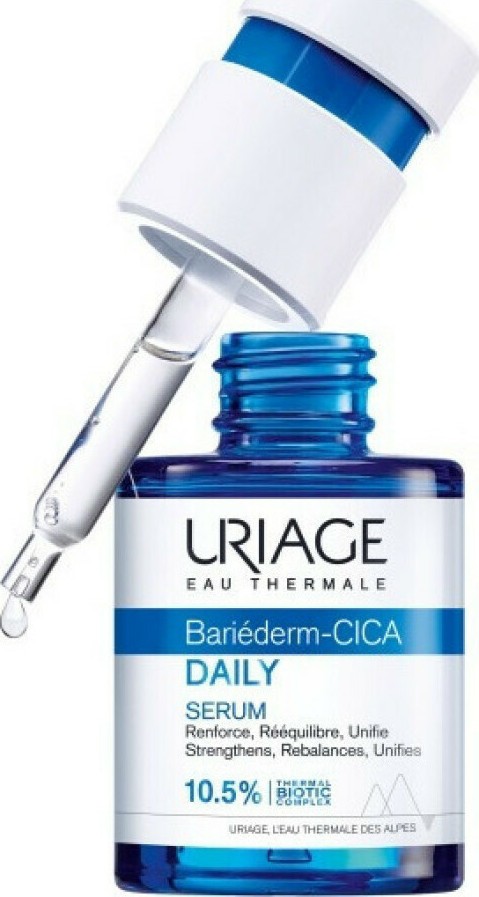 Φωτογραφία προϊόντος: Uriage Eau Thermal Bariederm-Cica Daily Serum Δερματολογικός Ορός Επανόρθωσης & Προστασίας της Επιδερμίδας 30ml