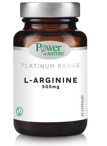 Φωτογραφία προϊόντος: POWER HEALTH Power Of Nature Platinum Range L-Arginine 500mg 30 κάψουλες