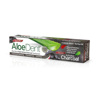 Φωτογραφία προϊόντος: Optima Aloe Dent Triple Action Charcoal Toothpaste 100ml