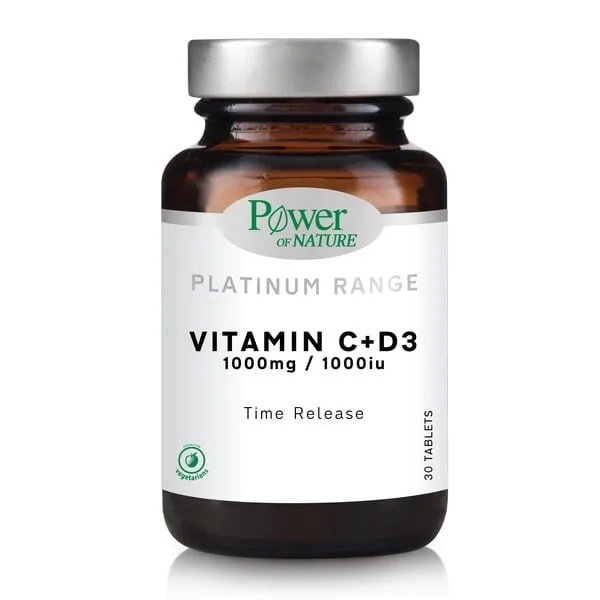Φωτογραφία προϊόντος: POWER HEALTH Power Of Nature Platinum Range Vitamin C+D3 1000mg 30tabs
