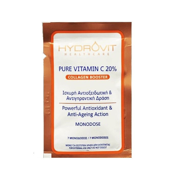 Φωτογραφία προϊόντος: Hydrovit Pure Vitamin C 20% Collagen Booster 7 Μονοδόσεις