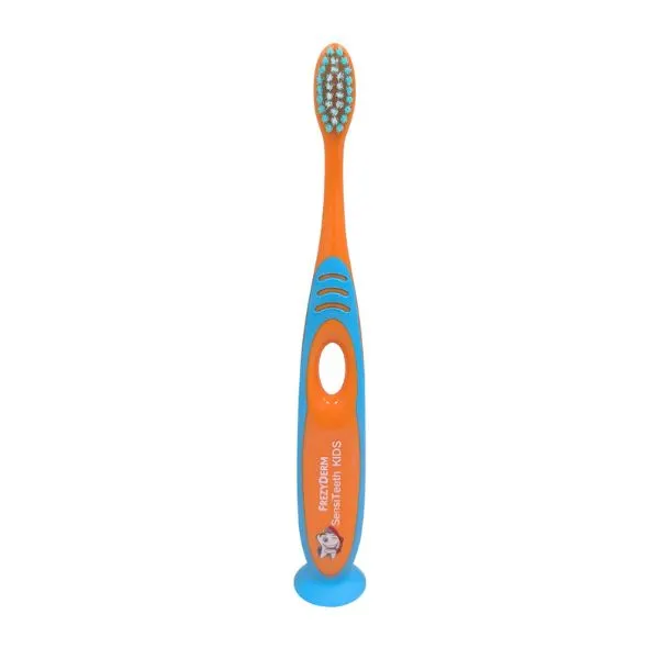 Φωτογραφία προϊόντος: Frezyderm Sensiteeth Kids Toothbrush Soft Μαλακή Οδοντόβουρτσα για 7+ Eτών Πορτοκαλί Μπλέ, 1τεμ